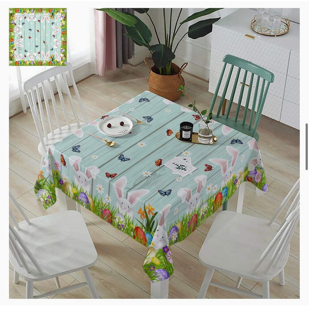 Easter One Of The Kind Kitchen Dining Tablecloth Square 60 x 60